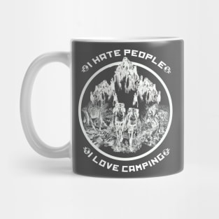 I hate people I love camping Mug